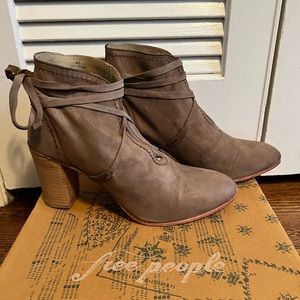Free People Wrap around heel boot